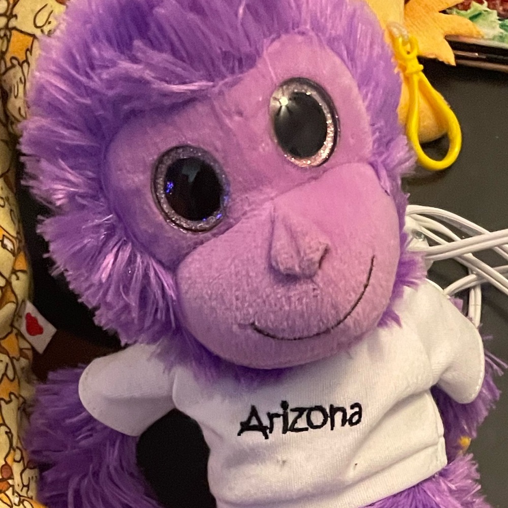 Purple Plush Monkey Toy